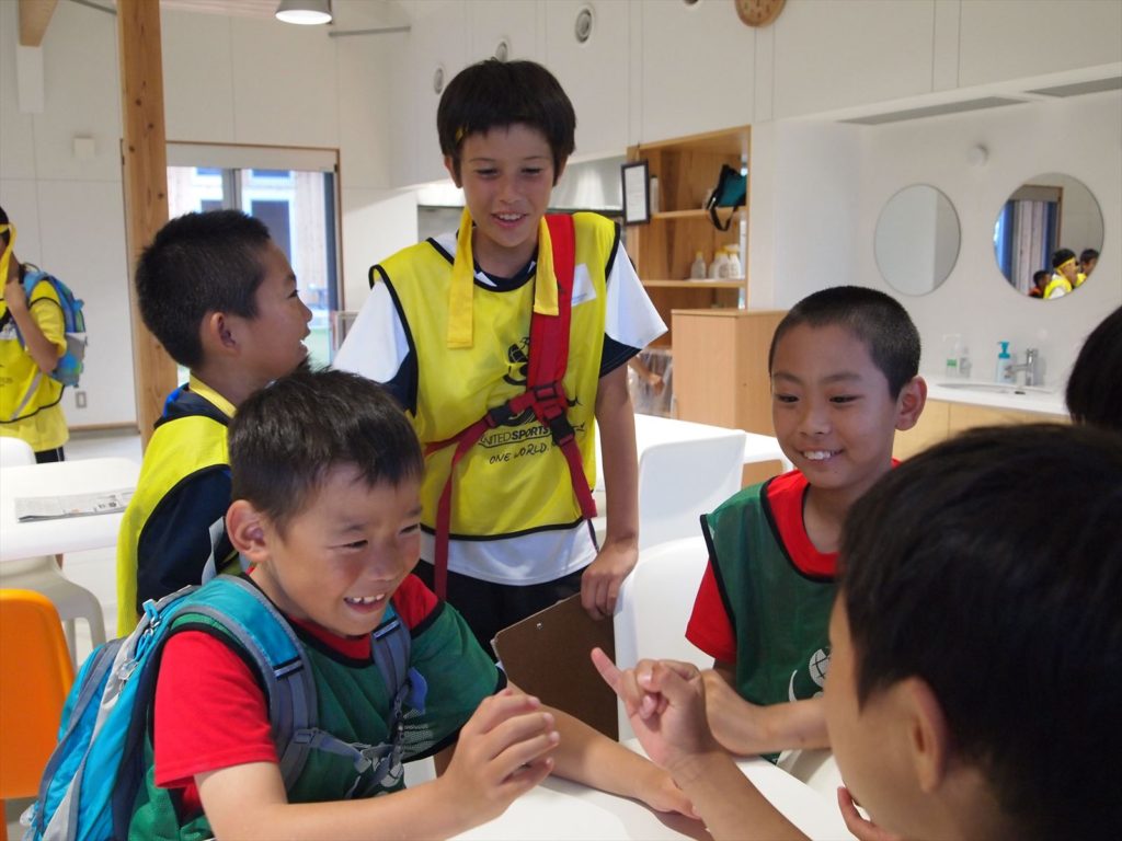 USFスポーツキャンプin徳島 まぜのおか 小学生 ボランティア 食事