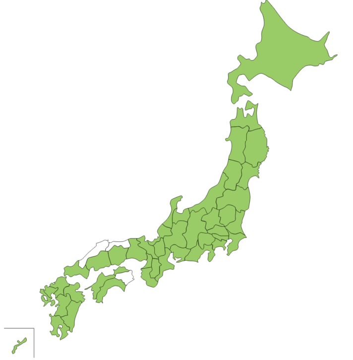 びっくりドンキーがない県　島根県、鳥取県、徳島県