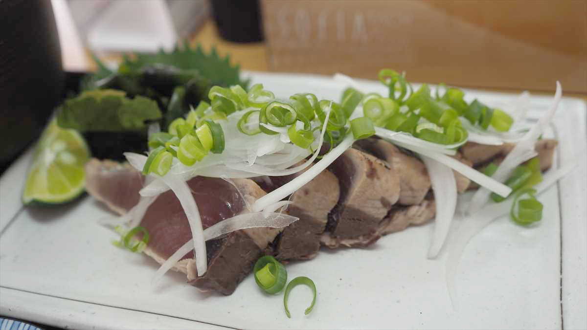 南昭和町　キッチンぷらっと　ランチ　カツオのたたき定食