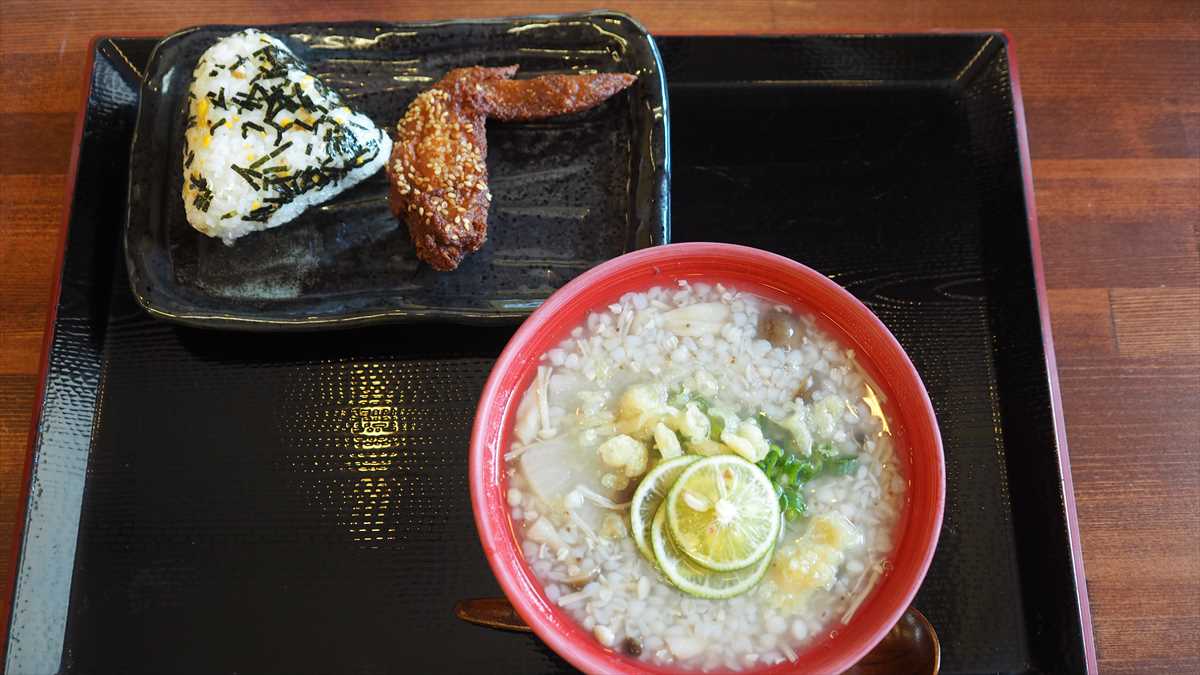 そばごめ汁　そばごめ雑炊　そばごめ屋　 徳島市中洲　ランチ　朝食